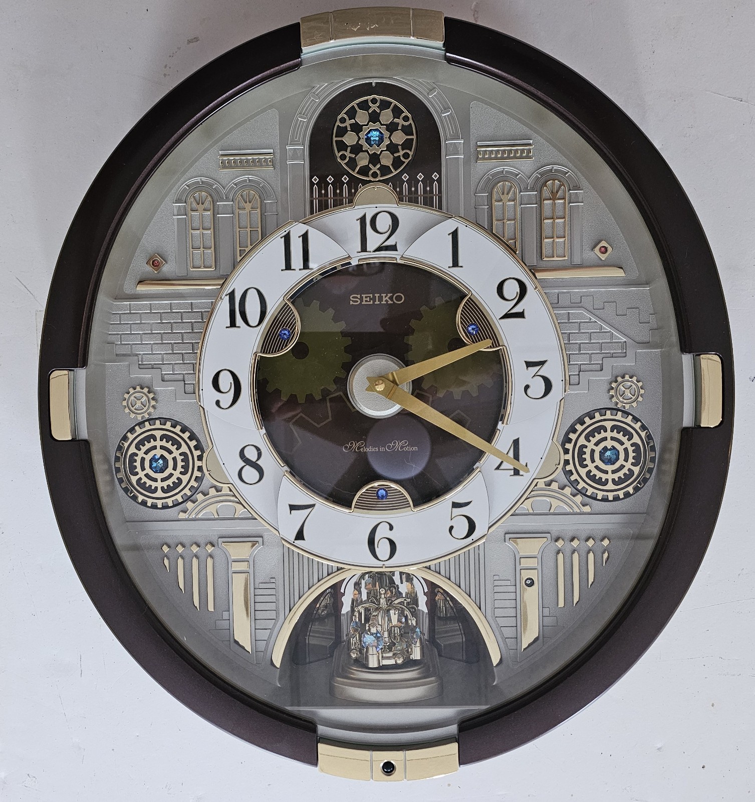 Seiko QXM377BRH Melodies In Motion 30 Classic & Christmas Tunes Wall Clock Works