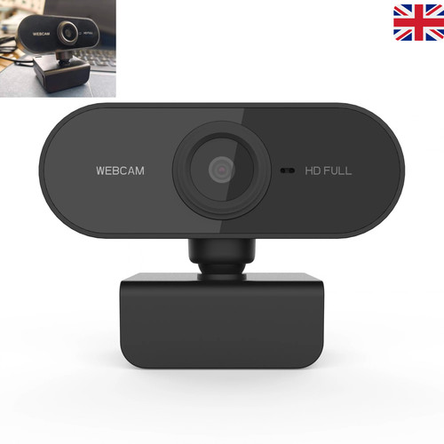 Full HD 1080P Webcam USB AutoFocus Web Camera With Microphone For PC Laptop UK