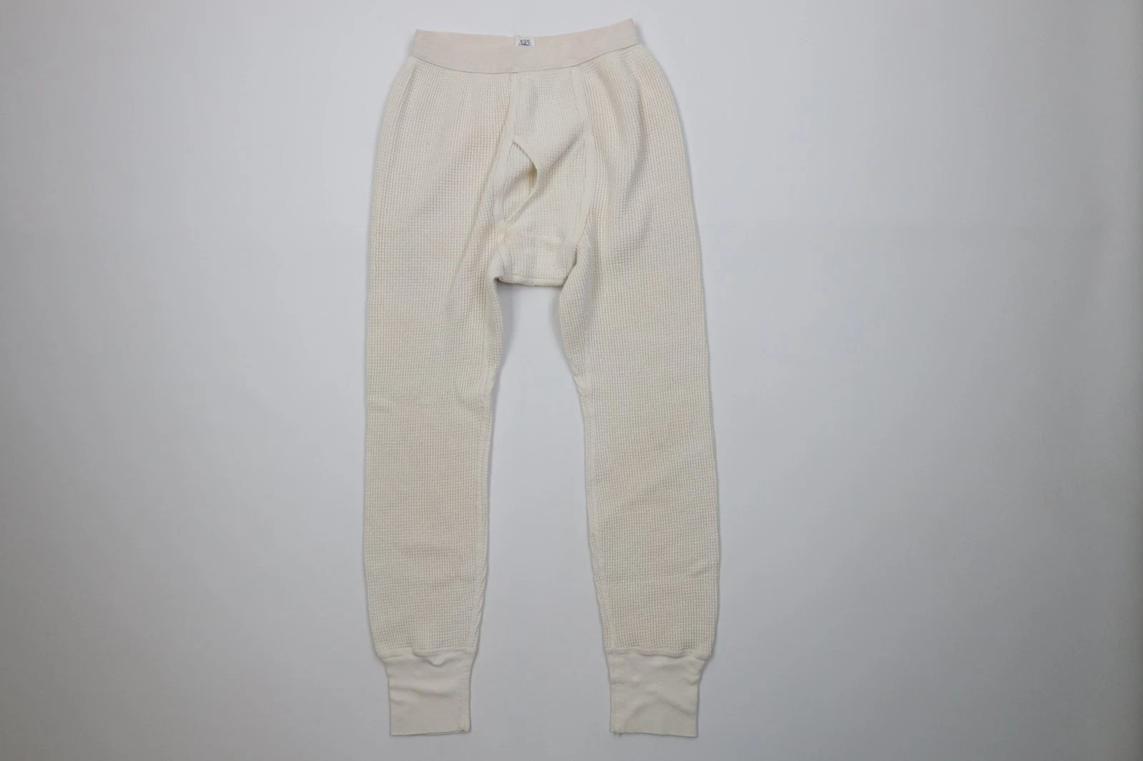 Vintage 60s Streetwear Mens Medium Thermal Waffle Knit Base Layer Pants USA