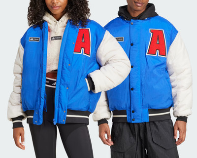 adidas x Moon Boot Varsity Bomber Jacket  IY8048 Blue Unisex