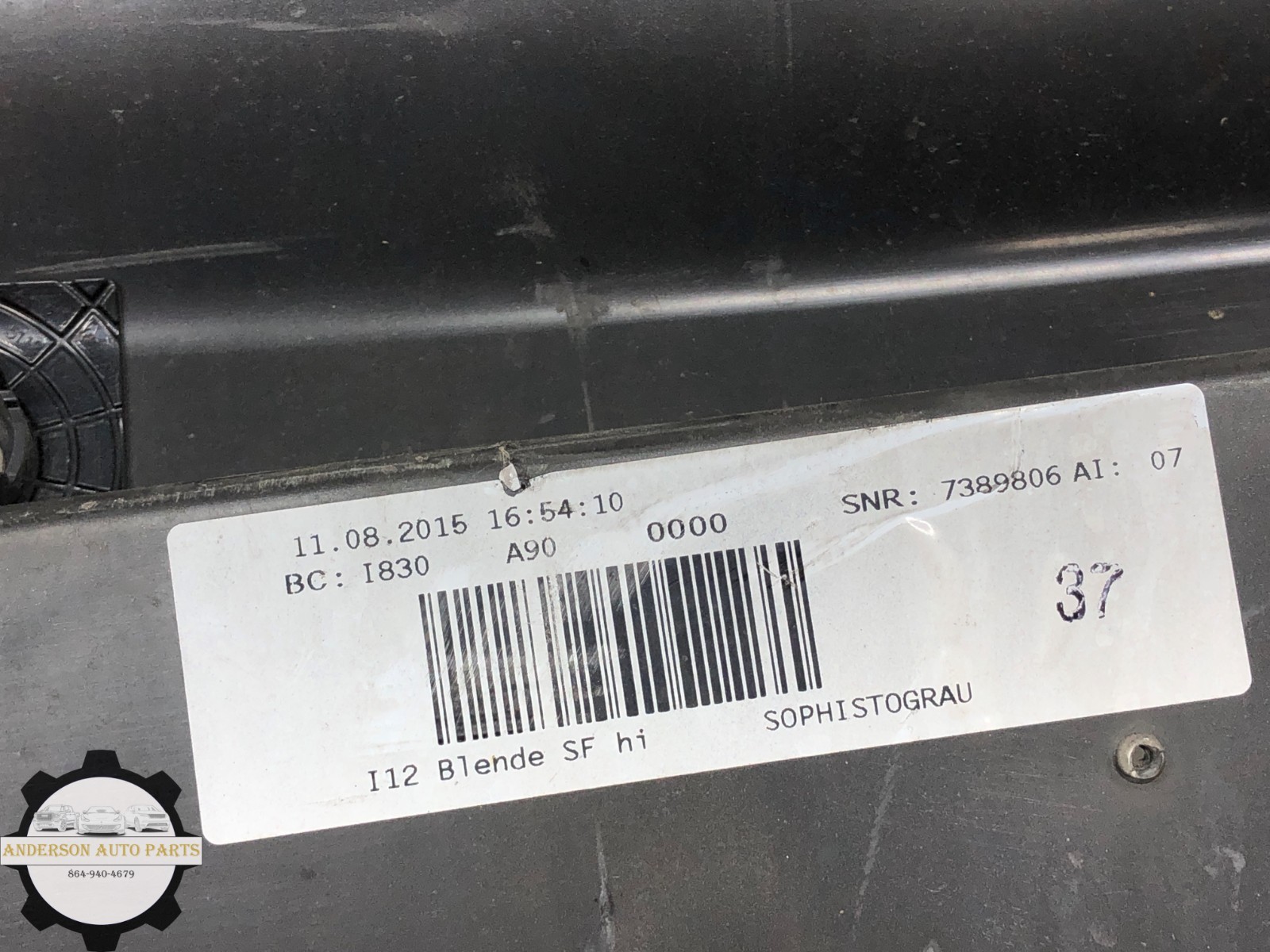 2014-2020 BMW i8 I12 REAR BUMPER LOWER COVER PANEL OEM #DAMAGED