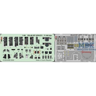 EDUARD ED3DL48057 F-14A Tomcat late SPACE 1/48 -3D Decals + PE