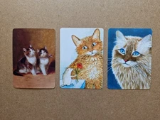3 x Wide Swap Playing Cards - Cat Cats