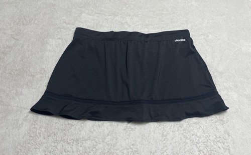 Adidas Climalite Tennis Skort Skirt Women's Medium Black Pull On Elastic Waist - Picture 3 of 9