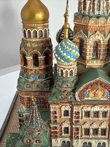 ST PETERSBURG CATHEDRAL, CHURCH OF THE RESURRECTION By DANBURY MINT RUSSIA MODEL - Picture 9 of 24