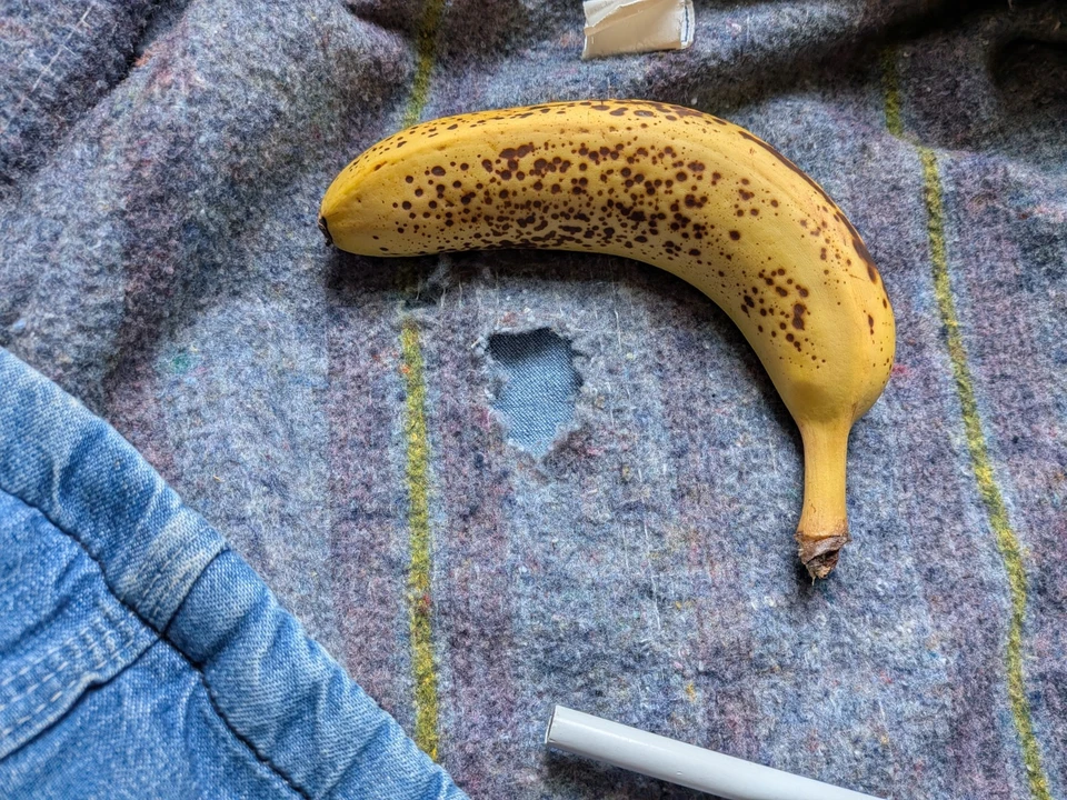 Vintage 70s 80s Lee Blanket Lined Denim Chore Coat Jacket Corduroy collar - Image 3 of 4