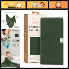 Soft Stretchy Swaddle Blankets for Newborns  Large 46x46 Inch Baby Receiving Bl