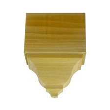 EWCR62 Crown Mid Block 3-1/2 Tall x 2-3/8 deep 4-3/4" Face Unfinished