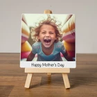 Mothers Day Photo Ceramic Plaque With Easel Mother's Birthday