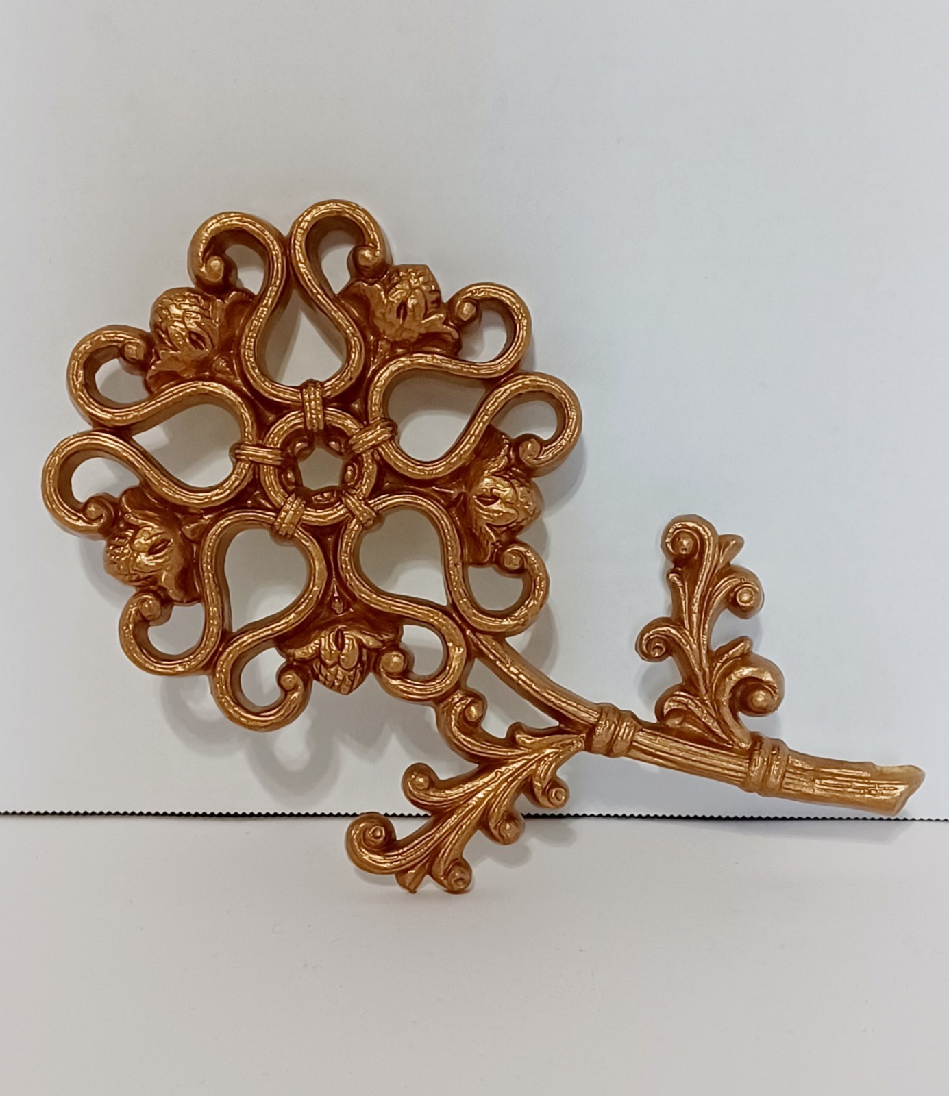 Vintage Homco Floral Daisy Faux Wicker Plastic 1970s Wall Sprays #T560 B-1 MCM 
