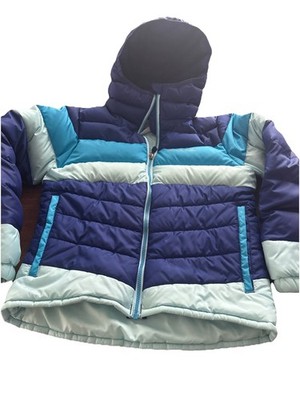 Columbia Puffer Jacket With Hoodie Boys M-/10-12/