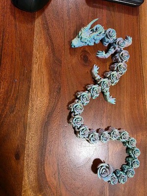 Articulated Rose dragon  3D Print