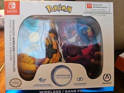 Nintendo Switch Pikachu vs Gengar Enhanced Wireless Controller 