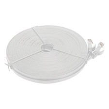 White Gigabit Network Cable 66ft Length 1000Mbps RJ45 Port CAT6 Network Cabl?