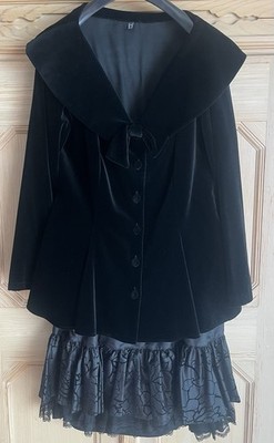 Abendkleid Jacke Samt Rock Taft Gr. 42 Ungetragen