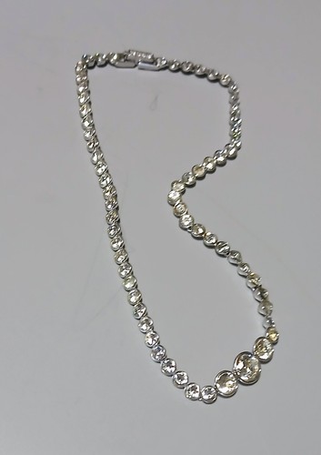 Collana in cristallo Swarovski placcato argento sterling - Foto 6 di 15