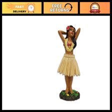 Hula Girl Dashboard Doll 4.4" - Miniature Hawaiian Decor, Car Accessory, Cute Fi