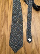 Wembley Green Silk Tie Made In USA