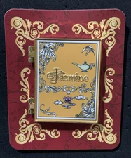 Princess Jasmine Aladdin Storybook Hinge Book Pin Opens Miniso Metal