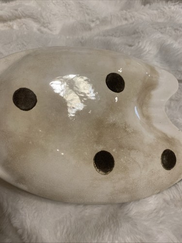 Vintage MCM Kitschig Handbemalt Keramik Aschenbecher Schmuck Schale 3-D Pfeife - Bild 6 von 9