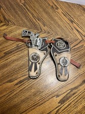 Vtg 1950s Made In USA ACTOY Wyatt Earp Cap Gun W/ Holster Parts/Repair