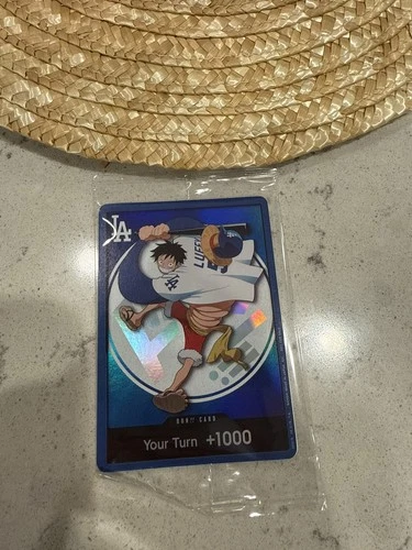 Los Angeles Dodgers One Piece Luffy Don Promo Card 7/2/2026