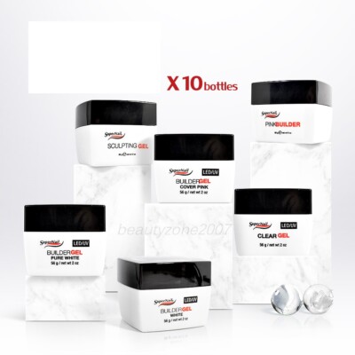 SuperNail LED/UV UV Gel 2oz 56g x 10 Bottles *Choose any one*