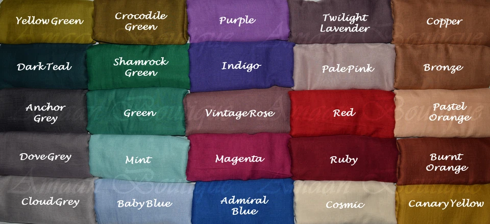 New Premium Quality Soft Cotton Silk Modal Maxi Hijab Scarf Shawl Wrap Headscarf - Image 4 of 4