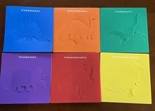 Set Of 6 Jumbo Dinosaur Stencils Kids Arts & Crafts