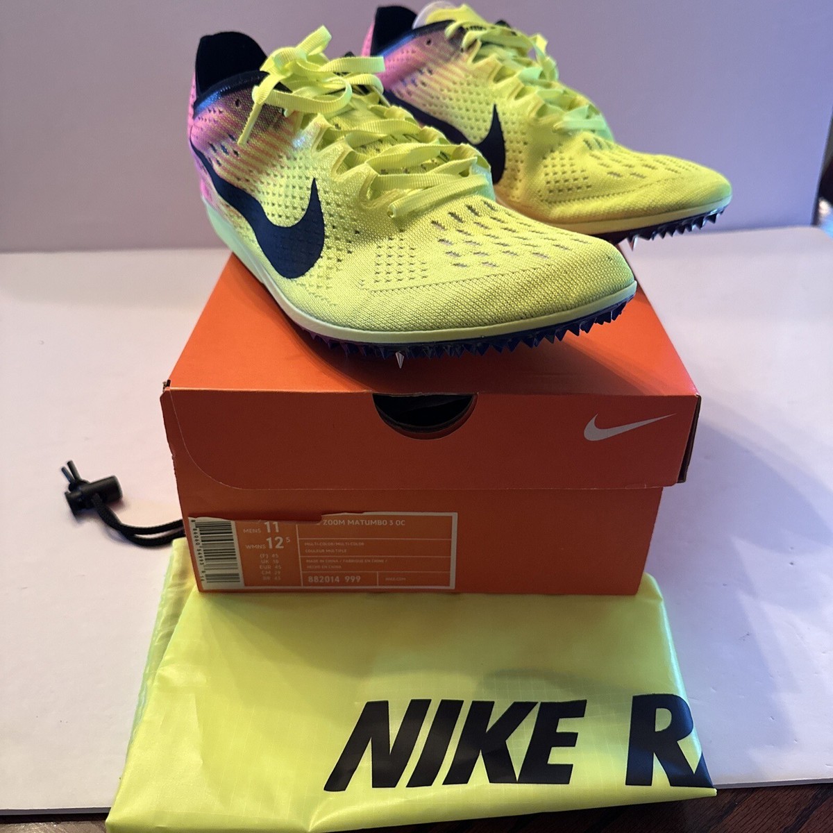 NEW Nike Zoom Matumbo OC Track Running Shoes 882014-999 Mens Sz 11 W