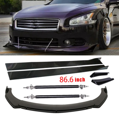 Front Bumper Spoiler Splitter / Side Skirt / Rear Lip Rods For Nissan Maxima