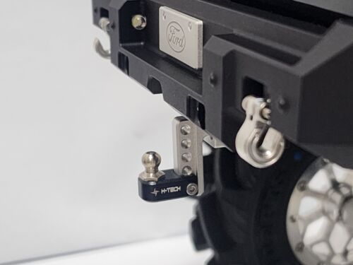 H-TECH RC 1:10 CNC Aluminum Drop Hitch For TRX-4/6 SCX10 CEN F450/250(HTDH-02) - Picture 8 of 9