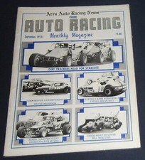1976 Area Auto Racing News Auto Racing Monthly Magazine September Issue