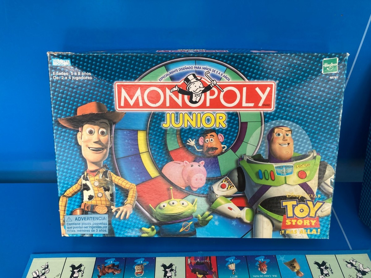 Monopoly Junior Giocattolo Storia Gioco Di Società Disney 2002 Spagnola  Fornito
