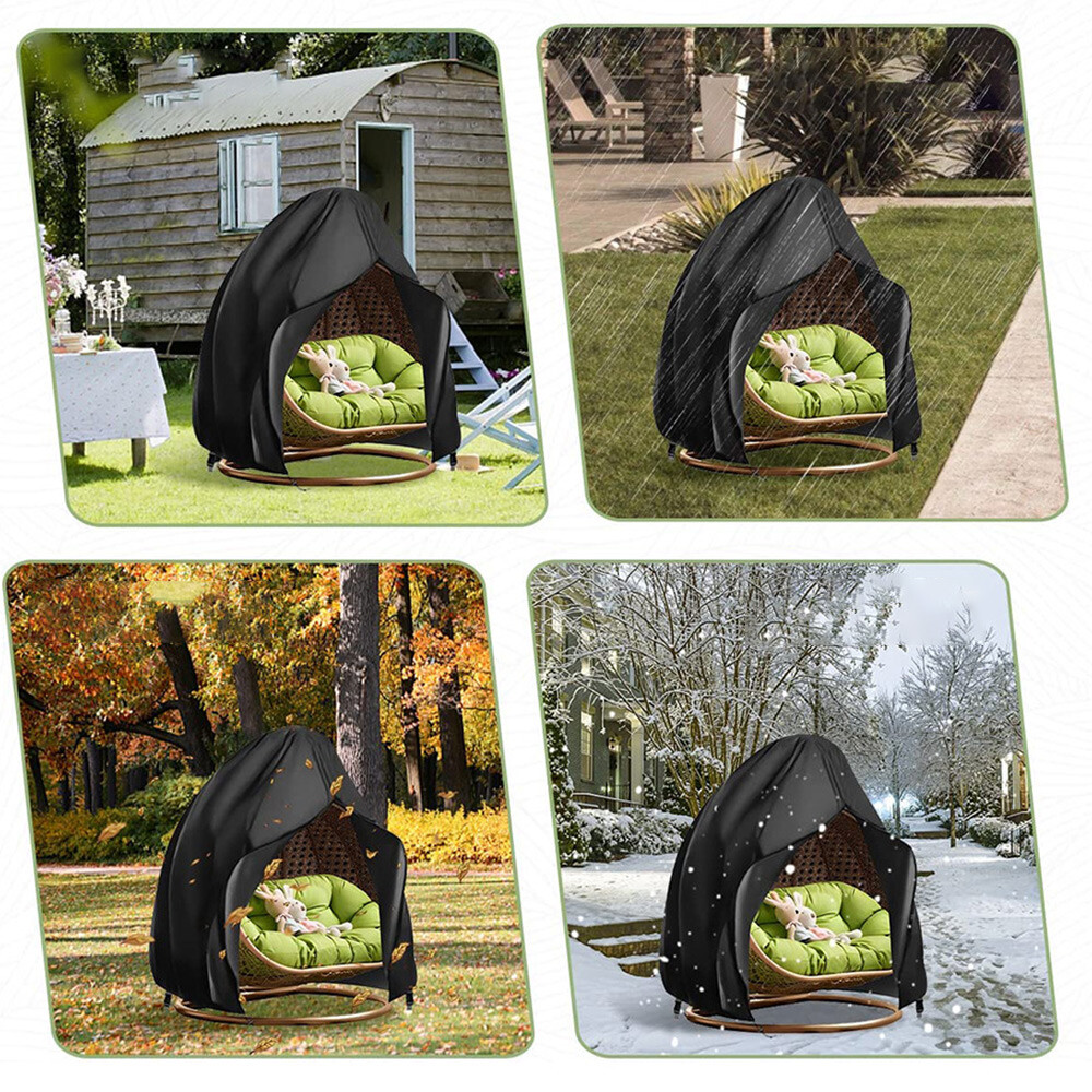 WATERPROOF DOUBLE EGG CHAIR COVER HANGING SWING HAMMOCK RATTAN OUTDOOR FURNITURE eBay