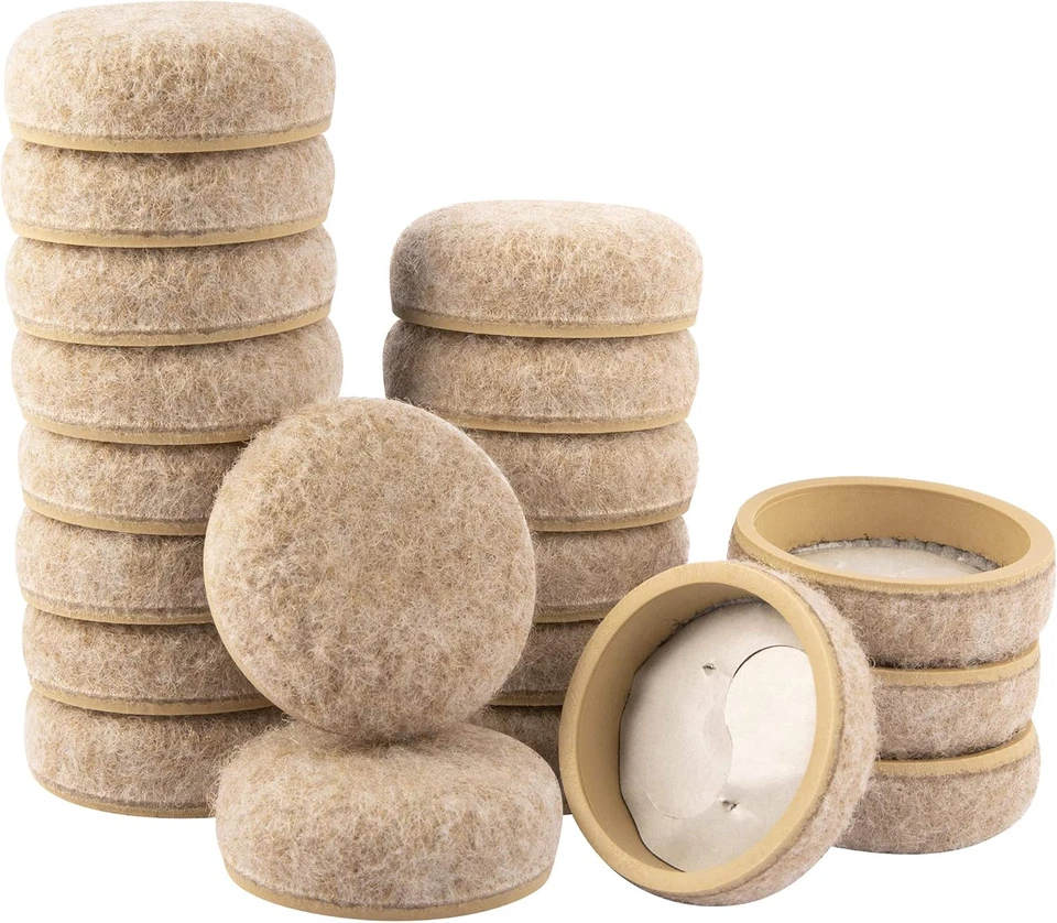 Super Sliders Secure Grip Formed Felt Movers for Furniture to Protect Hard Surfa - Image 4 of 4