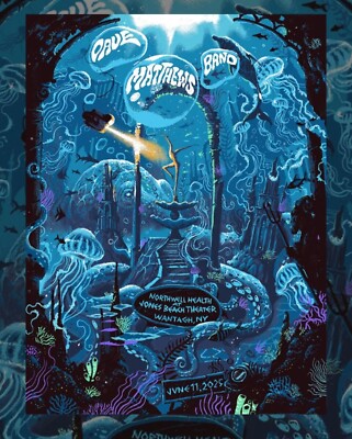 Dave Matthews Band Wantagh New York 2025 Event Poster