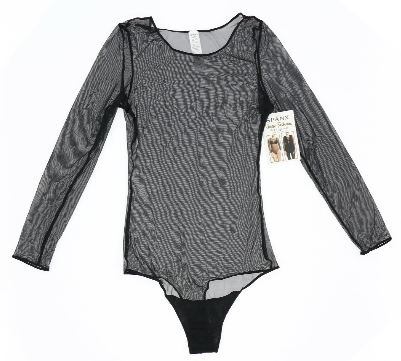 spanx long sleeve bodysuit