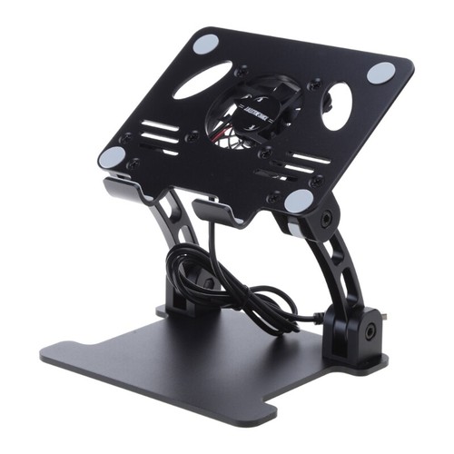 Adjustable Laptop Stand Cooling Holder with Turbo Fan Quiet Cooler Riser USB - Afbeelding 10 van 10