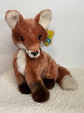 Vintage 1982 Dakin Realistic 12  Plush Stuffed Baby Red Fox Animal Toy WITH TAG