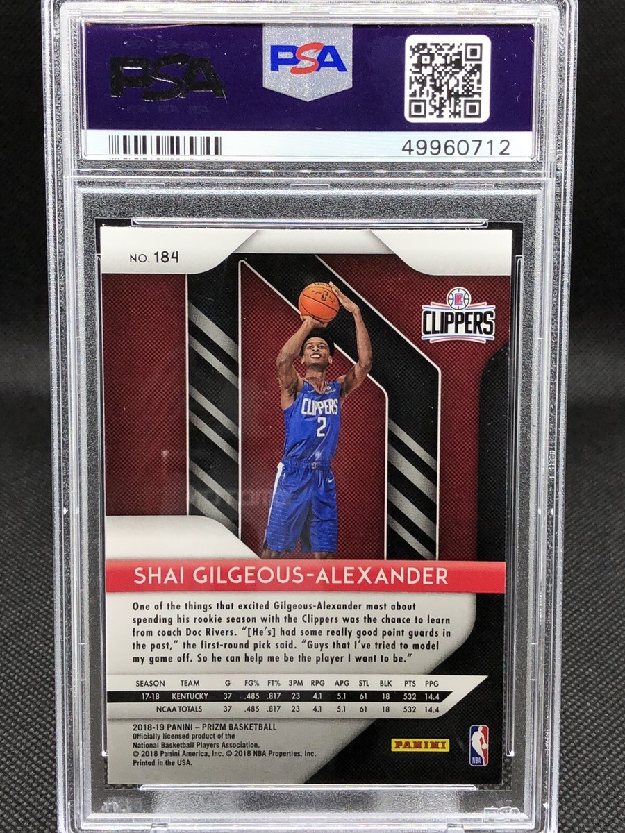 2018-19 Panini Prizm - Shai Gilgeous-Alexander #184 (RC) for