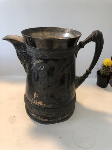 Vintage Rogers & Bros Triple silver plate coffee/tea Pot with lid 12.5" - Picture 10 of 12