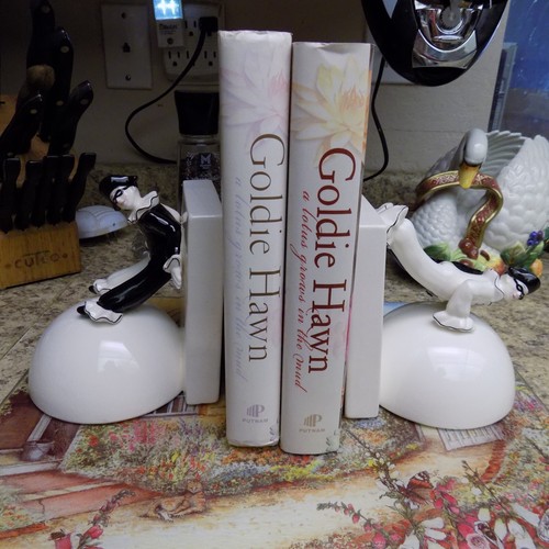 Vintage Art Deco Pierrot French Pantomime Clown Ceramic Bookends - Picture 2 of 12