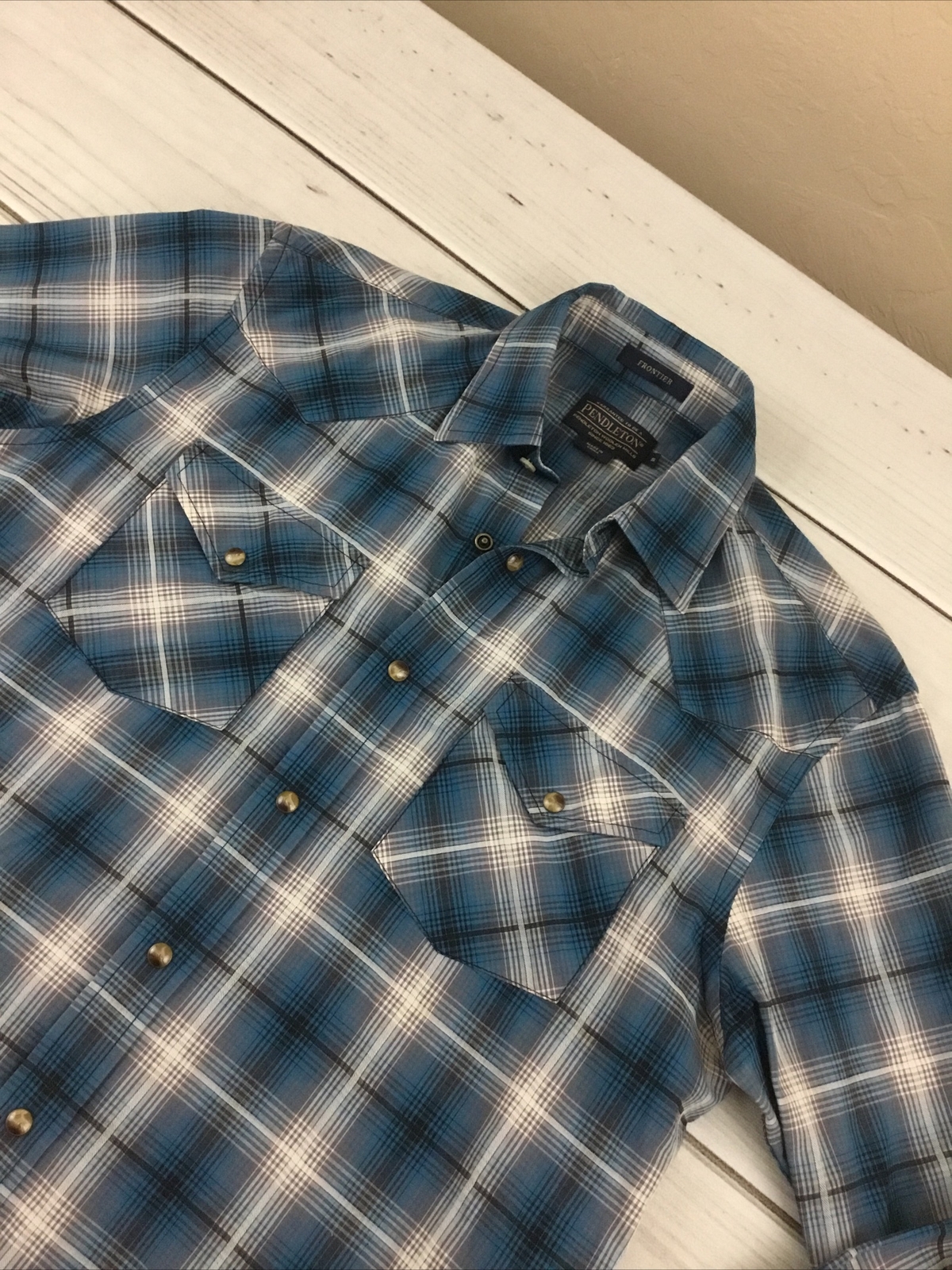 PENDLETON FRONTIER SHIRT WESTERN SNAP BUTTON DOWN… - image 4