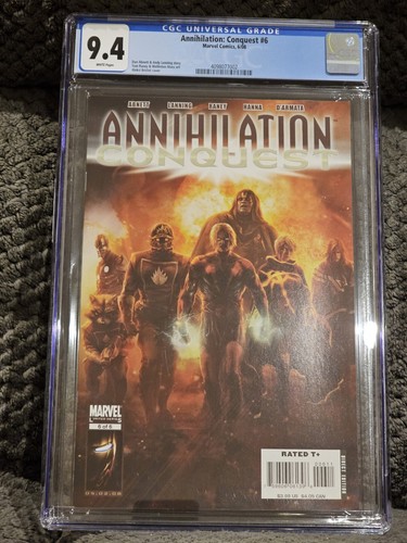 ANNIHILATION CONQUEST #6 2008 1ST APPEARANCE NEW GUARDIANS OF THE GALAXY CGC 9.4 - Picture 1 of 4