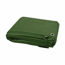 Large Multi Purpose Tarpaulin 18X24ft Waterproof Ground Sheet - Dark Green