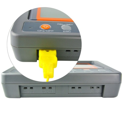 Digital Thermocouple Thermometer K-Type 4 CH Temp-328~2498°F / °C Beep LED Alarm - Picture 5 of 11