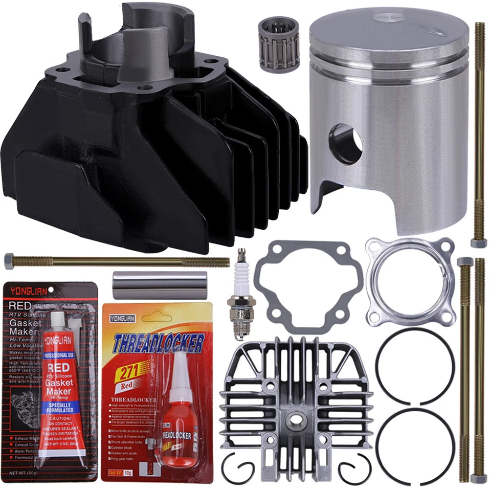 For 1983-2006 Yamaha PW80 PW 80 Cylinder Gasket Piston Rings Top End Rebuild Kit - Image 3 of 4