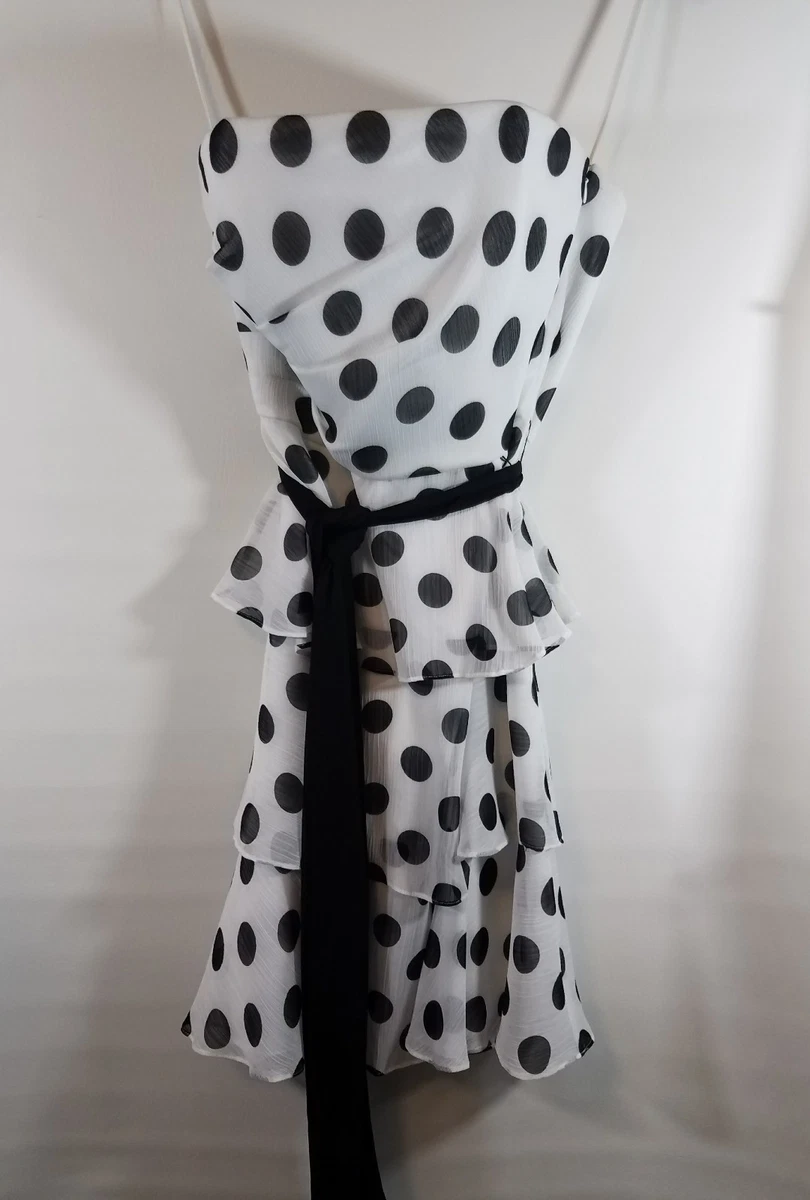 White house black market polka dot dress cheap