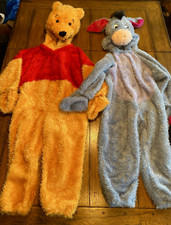 LOT 2 Disney Costume Pooh Eeyore Youth XS - U Get Both